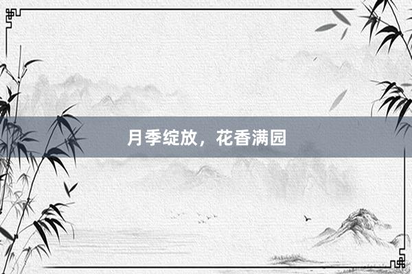 月季绽放，花香满园
